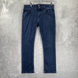 Paige Jeans men's 32x27 Federal Slim Skinny Fit Blue Denim Dark Wash Stretch